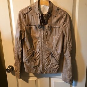 EUC Faux Leather Moto Jacket